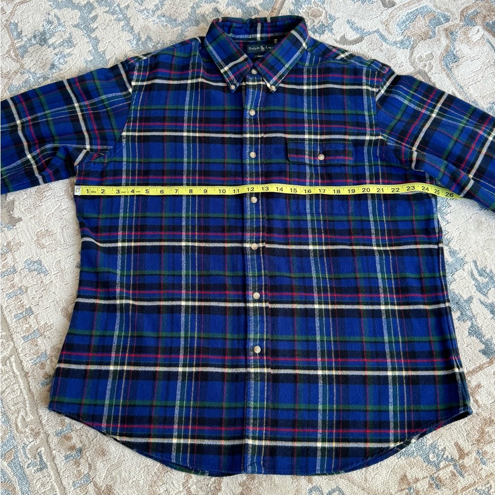 Ralph Lauren Blue Multicolor with soft cotton flannel and classic plaid pattern - Picture 4 of 9